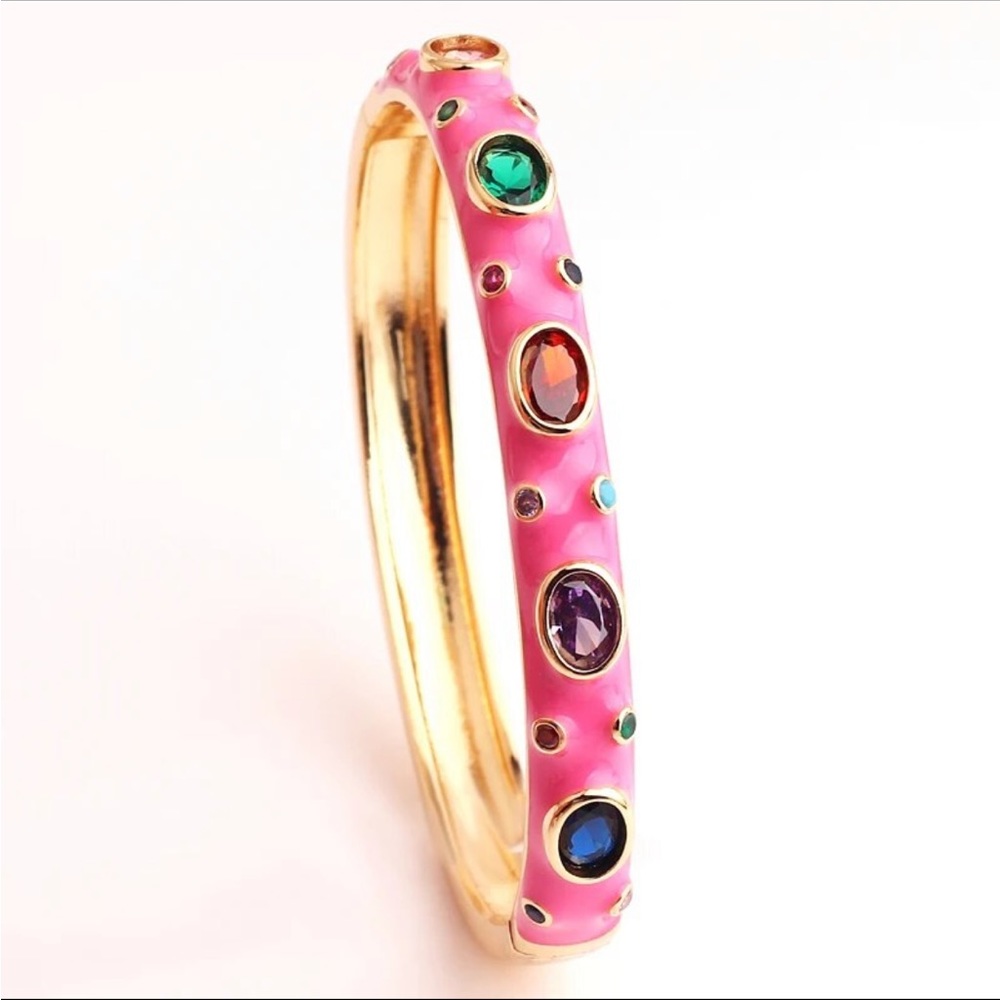 Beautiful bracelet it will go with your arm card y bracelets 💕